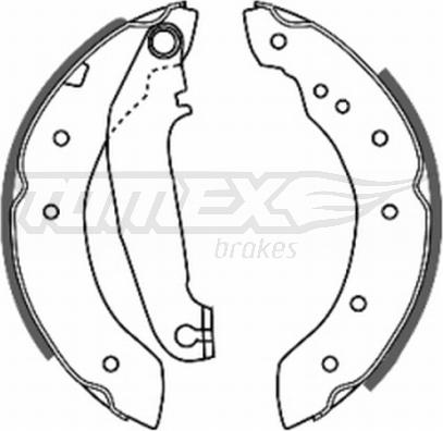 TOMEX brakes TX 20-65 - Барабанные тормозные колодки autosila-amz.com