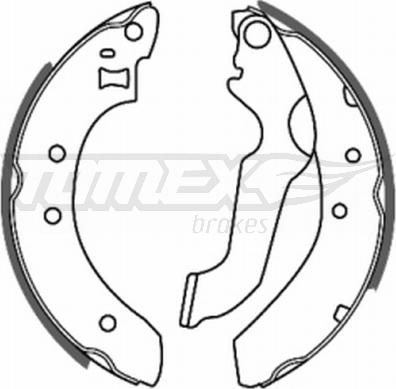 TOMEX brakes TX 20-61 - Комплект тормозных колодок, барабанные autosila-amz.com