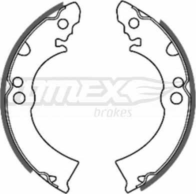 TOMEX brakes TX 20-63 - Комплект тормозных колодок, барабанные autosila-amz.com