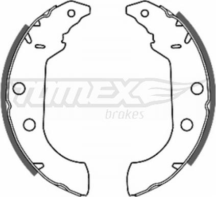 TOMEX brakes TX 20-67 - Комплект тормозных колодок, барабанные autosila-amz.com