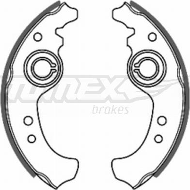 TOMEX brakes TX 20-01 - Комплект тормозных колодок, барабанные autosila-amz.com