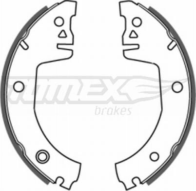 TOMEX brakes TX 20-08 - Комплект тормозных колодок, барабанные autosila-amz.com