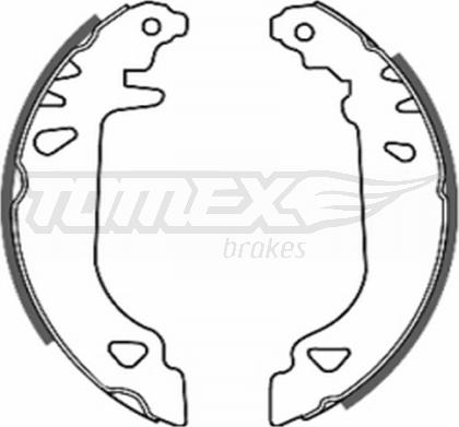 TOMEX brakes TX 20-19 - Комплект тормозных колодок, барабанные autosila-amz.com