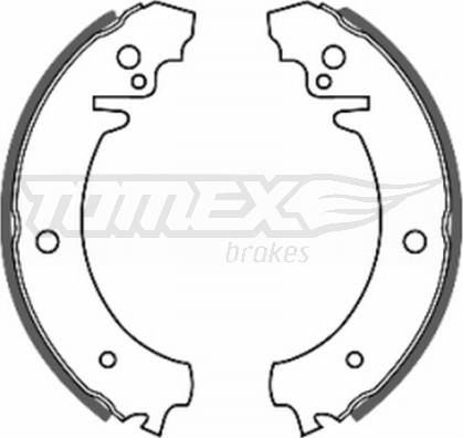 TOMEX brakes TX 20-11 - Комплект тормозных колодок, барабанные autosila-amz.com