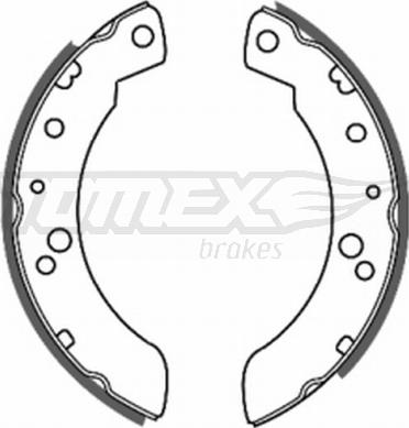 TOMEX brakes TX 20-33 - Комплект тормозных колодок, барабанные autosila-amz.com