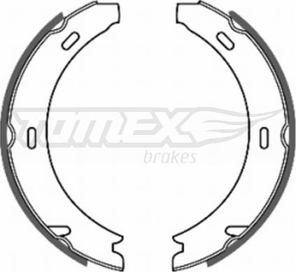 TOMEX brakes TX 20-37 - Комплект тормозных колодок, барабанные autosila-amz.com