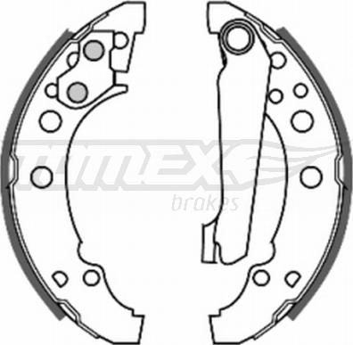 TOMEX brakes TX 20-23 - Комплект тормозных колодок, барабанные autosila-amz.com