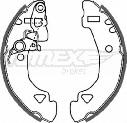 TOMEX brakes TX 20-27 - Комплект тормозных колодок, барабанные autosila-amz.com