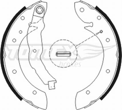 TOMEX brakes TX 20-79 - Комплект тормозных колодок, барабанные autosila-amz.com