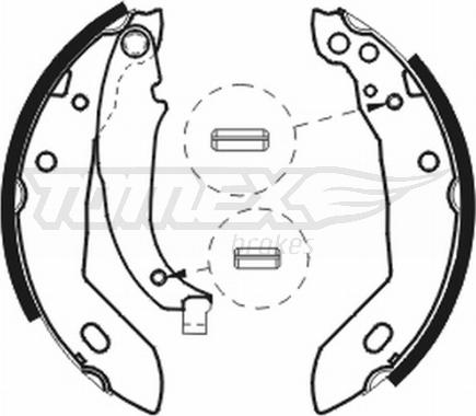 TOMEX brakes TX 20-74 - Комплект тормозных колодок, барабанные autosila-amz.com