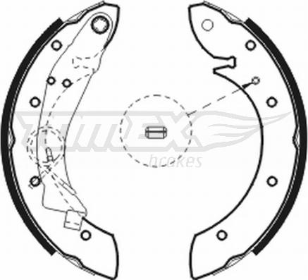 TOMEX brakes TX 20-75 - Комплект тормозных колодок, барабанные autosila-amz.com