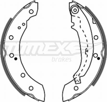 TOMEX brakes TX 20-72 - Комплект тормозных колодок, барабанные autosila-amz.com