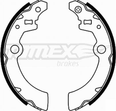 TOMEX brakes TX 21-91 - Комплект тормозных колодок, барабанные autosila-amz.com