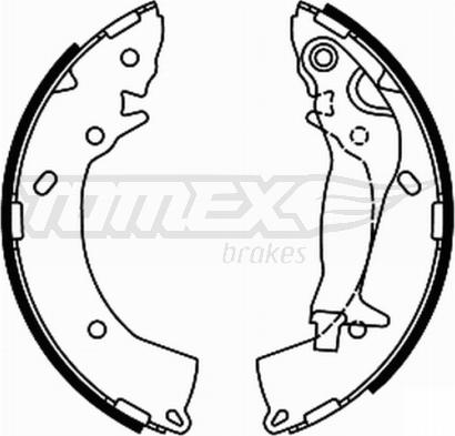 TOMEX brakes TX 21-92 - Комплект тормозных колодок, барабанные autosila-amz.com