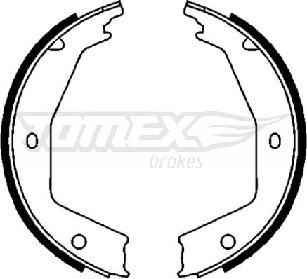 TOMEX brakes TX 21-97 - Комплект тормозных колодок, барабанные autosila-amz.com