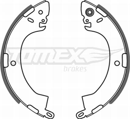TOMEX brakes TX 21-44 - Комплект тормозных колодок, барабанные autosila-amz.com