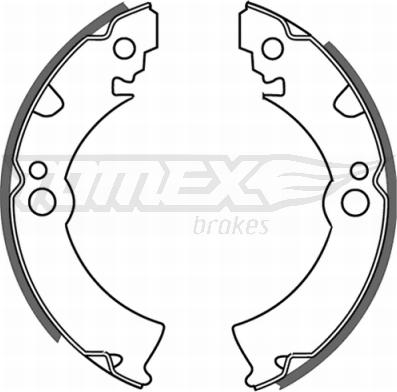 TOMEX brakes TX 21-46 - Комплект тормозных колодок, барабанные autosila-amz.com
