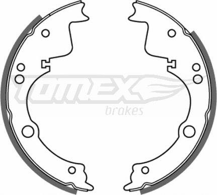 TOMEX brakes TX 21-40 - Комплект тормозных колодок, барабанные autosila-amz.com