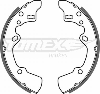 TOMEX brakes TX 21-42 - Комплект тормозных колодок, барабанные autosila-amz.com