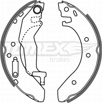 TOMEX brakes TX 21-54 - Комплект тормозных колодок, барабанные autosila-amz.com