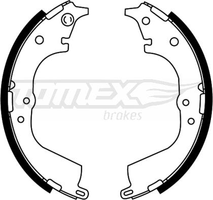 TOMEX brakes TX 21-55 - Комплект тормозных колодок, барабанные autosila-amz.com