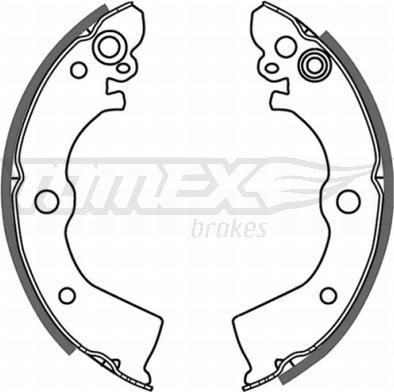 TOMEX brakes TX 21-50 - Комплект тормозных колодок, барабанные autosila-amz.com