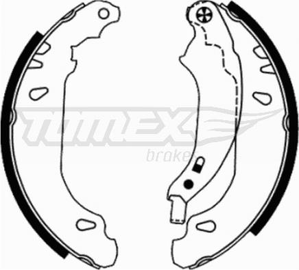 TOMEX brakes TX 21-65 - Комплект тормозных колодок, барабанные autosila-amz.com