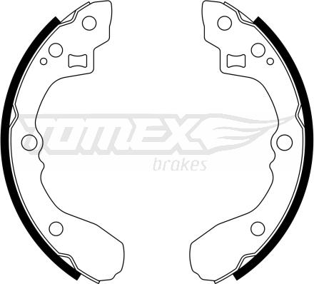 TOMEX brakes TX 21-63 - Комплект тормозных колодок, барабанные autosila-amz.com