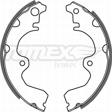TOMEX brakes TX 21-08 - Комплект тормозных колодок, барабанные autosila-amz.com