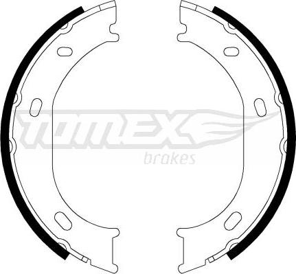 TOMEX brakes TX 21-17 - Комплект тормозных колодок, барабанные autosila-amz.com