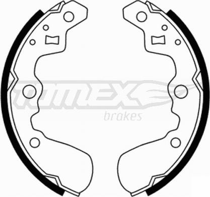 TOMEX brakes TX 21-89 - Комплект тормозных колодок, барабанные autosila-amz.com