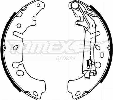 TOMEX brakes TX 21-85 - Комплект тормозных колодок, барабанные autosila-amz.com