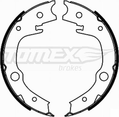 TOMEX brakes TX 21-86 - Комплект тормозных колодок, барабанные autosila-amz.com