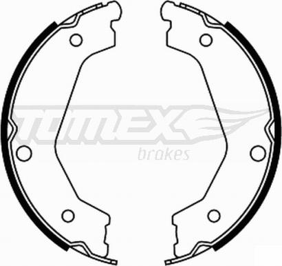 TOMEX brakes TX 21-88 - Комплект тормозных колодок, барабанные autosila-amz.com