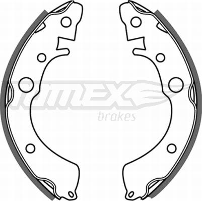 TOMEX brakes TX 21-35 - Комплект тормозных колодок, барабанные autosila-amz.com