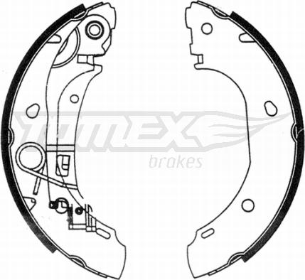 TOMEX brakes TX 21-31 - Комплект тормозных колодок, барабанные autosila-amz.com