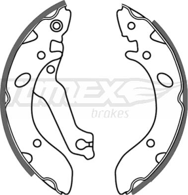 TOMEX brakes TX 21-38 - Комплект тормозных колодок, барабанные autosila-amz.com