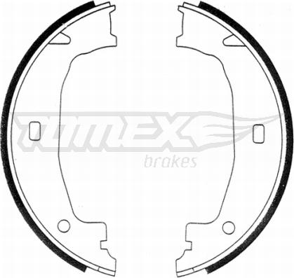 TOMEX brakes TX 21-24 - Комплект тормозных колодок, барабанные autosila-amz.com