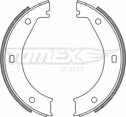 TOMEX brakes TX 21-25 - Комплект тормозных колодок, барабанные autosila-amz.com