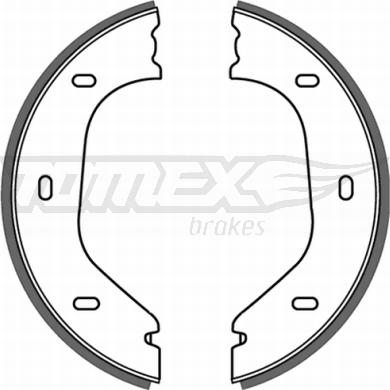TOMEX brakes TX 21-21 - Комплект тормозных колодок, барабанные autosila-amz.com
