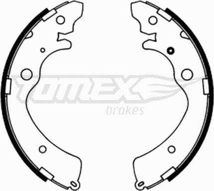 TOMEX brakes TX 21-74 - Комплект тормозных колодок, барабанные autosila-amz.com
