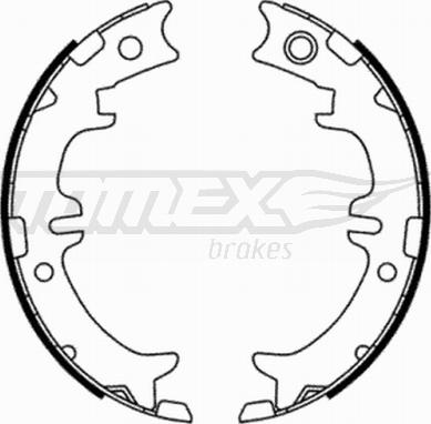 TOMEX brakes TX 21-76 - Комплект тормозных колодок, барабанные autosila-amz.com