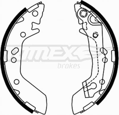 TOMEX brakes TX 21-70 - Комплект тормозных колодок, барабанные autosila-amz.com