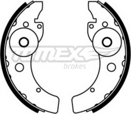 TOMEX brakes TX 23-46 - Комплект тормозных колодок, барабанные autosila-amz.com