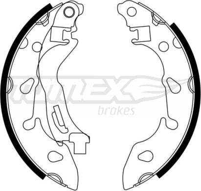 TOMEX brakes TX 23-04 - Комплект тормозных колодок, барабанные autosila-amz.com