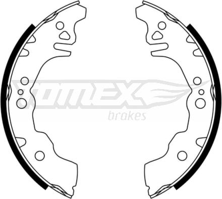 TOMEX brakes TX 23-08 - Комплект тормозных колодок, барабанные autosila-amz.com