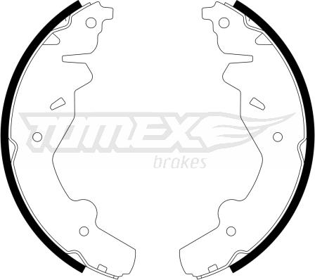 TOMEX brakes TX 23-19 - Комплект тормозных колодок, барабанные autosila-amz.com