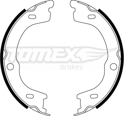 TOMEX brakes TX 23-13 - Комплект тормозных колодок, барабанные autosila-amz.com