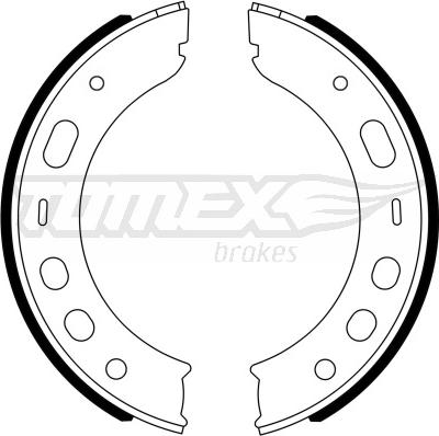 TOMEX brakes TX 23-17 - Комплект тормозных колодок, барабанные autosila-amz.com