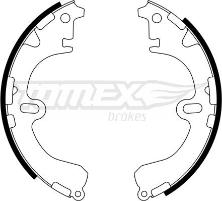 TOMEX brakes TX 23-34 - Комплект тормозных колодок, барабанные autosila-amz.com